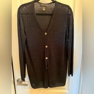 - Nordstrom Classiques Lightweight black tunic cardigan